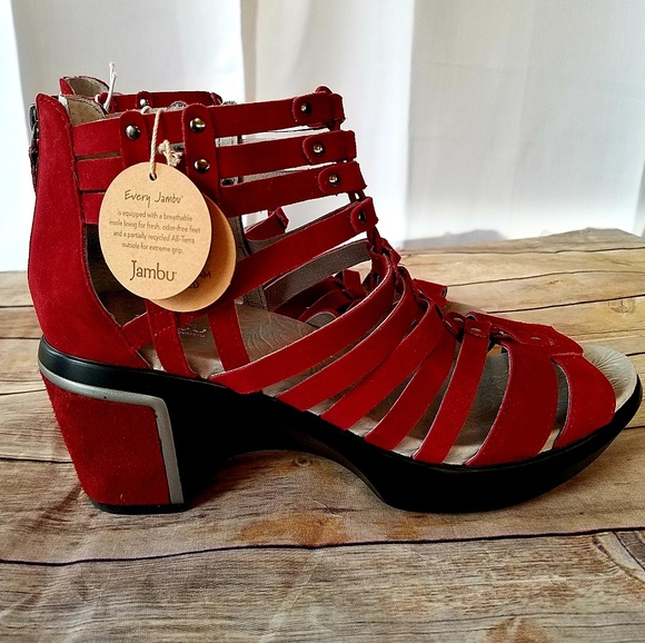jambu shoes red